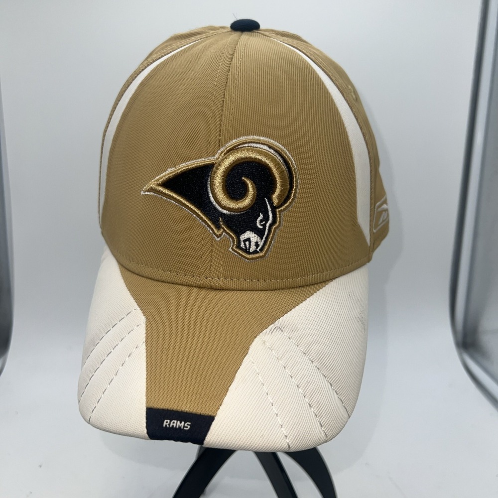 St. Louis Rams Vintage NFL Cotton Fitted L/XL Hat‎ Cap Men's Blue/Gold/white